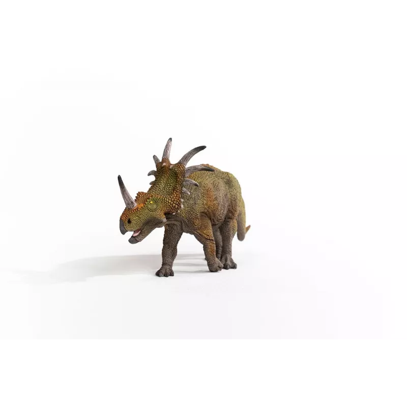 schleich Dinosaurier Styracosaurus, 4 Jahr(e), Die Erde erobern, Dinosaurier und Vulkan, Grün, Grau, Kunststoff