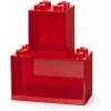 Shelf Room Copenhagen LEGO Brick Shelf 8+4 Red, 2 Regale