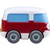 Bus HABA Kullerbu Momentum Motor Mini Bus Blau Grau Rot Weiß
