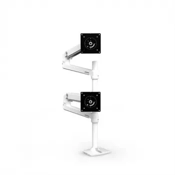 ERGOTRON LX Dual Stacking Arm, hohe Säule (weiß)