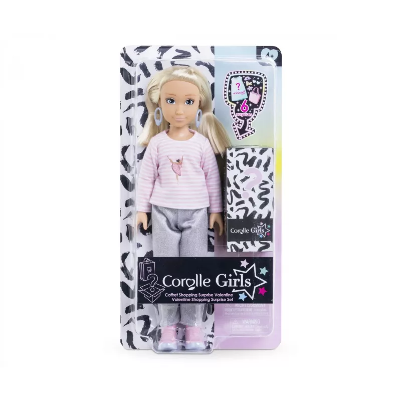 Corolle Girls Valentine Shopping Surprise Puppe, ab 4 Jahren