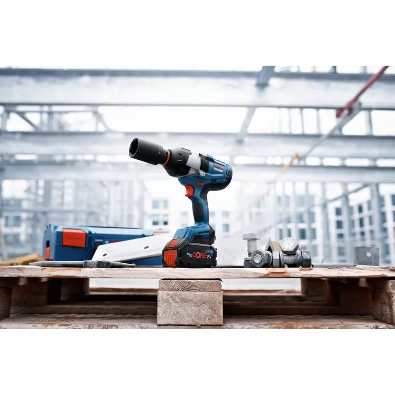 Bosch GDS 18V-1050 H Professional Akku-Schlagschrauber 18 V, 1050 Nm, 1750 U/min, 3/4" Außenvierkant, 2x ProCORE18V 5,5 Ah, L-BOXX, Blau/Schwarz