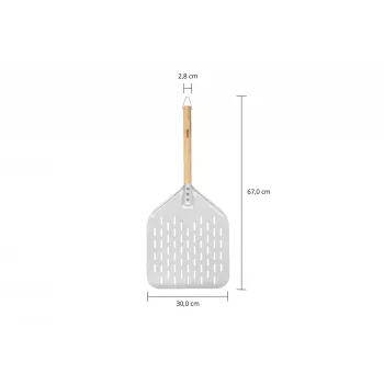 Unold 6881620 Pizzaschieber Aluminium, Holz