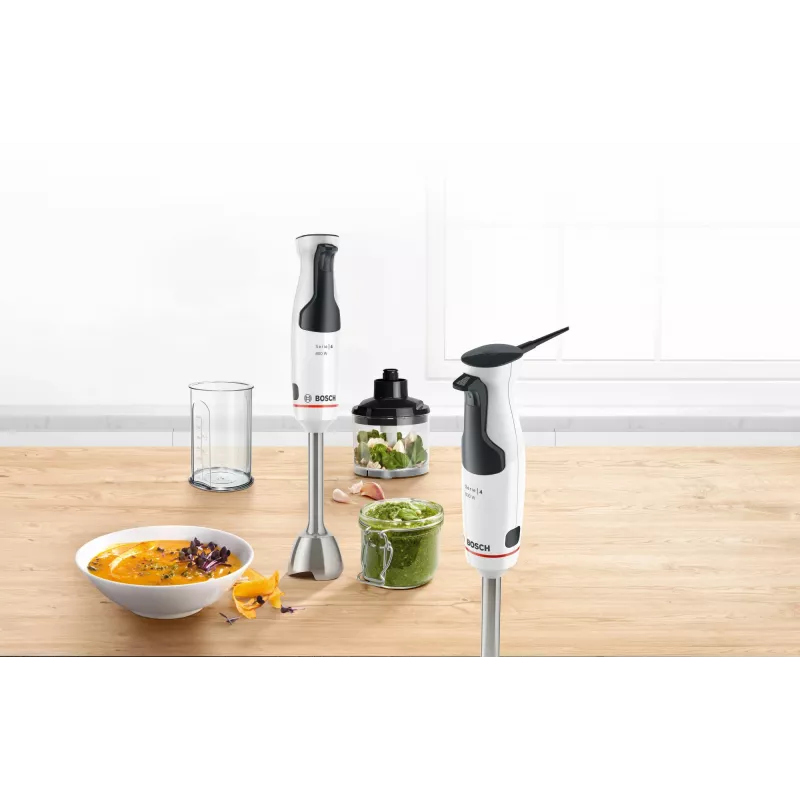Bosch ErgoMixx Style MS6CM61V2 Stabmixer mit Vakuum, 1000 W, Edelstahl/Schwarz