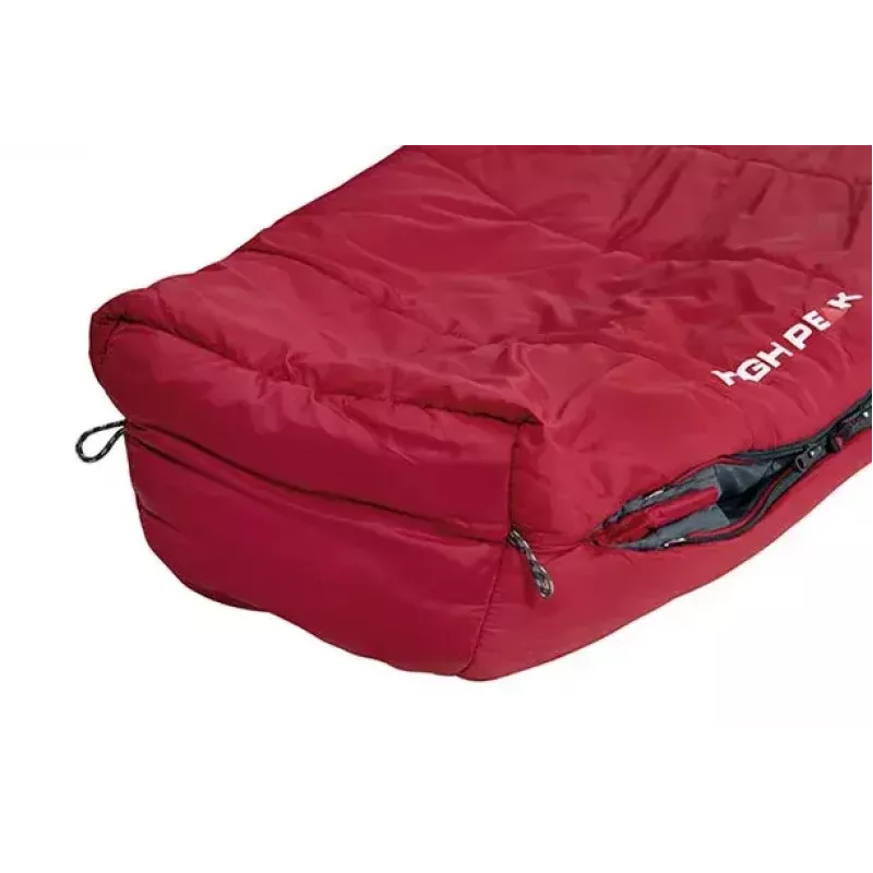 Mumien-Schlafsack High Peak Hyperion 1M Nylon Grau Rot 210 cm