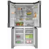 Bosch Serie 4 KFN96APEA Side-by-Side Kühl-Gefrierkombination, French Door, freistehend, 605 l (405 l + 200 l), Home Connect, Energieeffizienzklasse E, Edelstahl