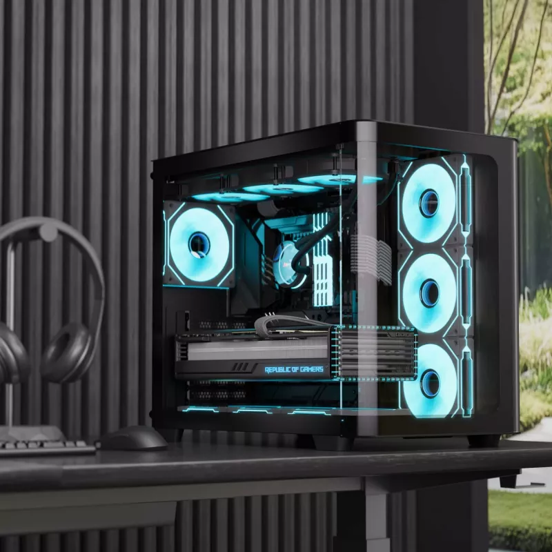 Aerocool P500C Midi Tower Schwarz