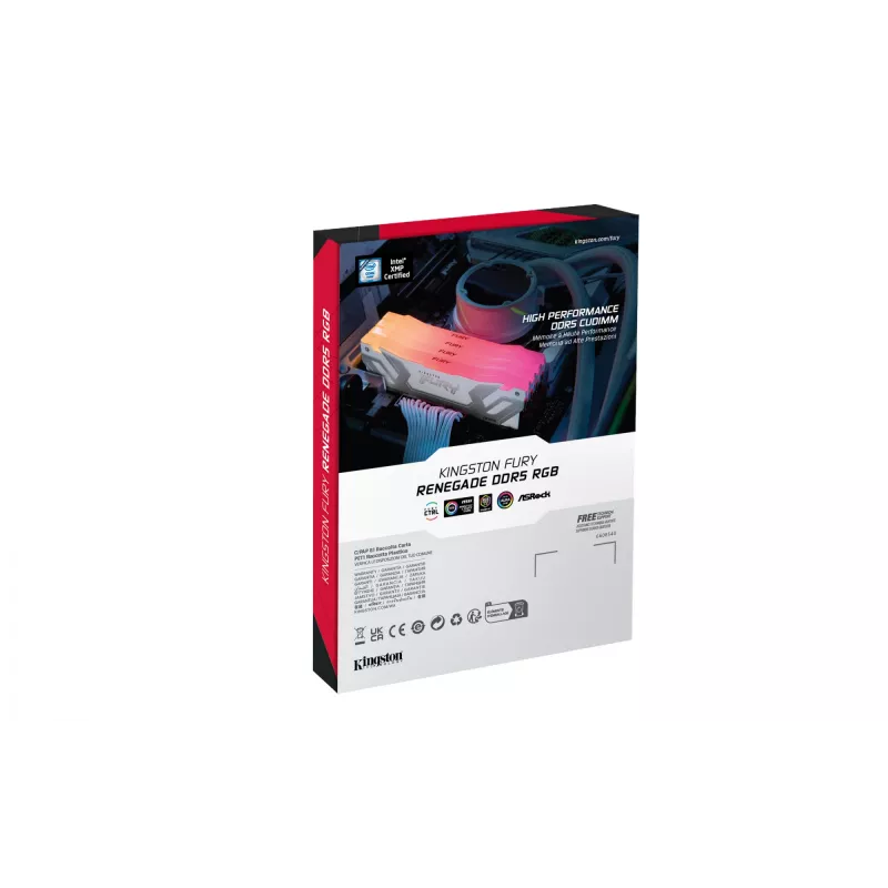 Kingston Technology FURY 24GB 8400MT/s DDR5 CL40 CUDIMM Renegade RGB White XMP