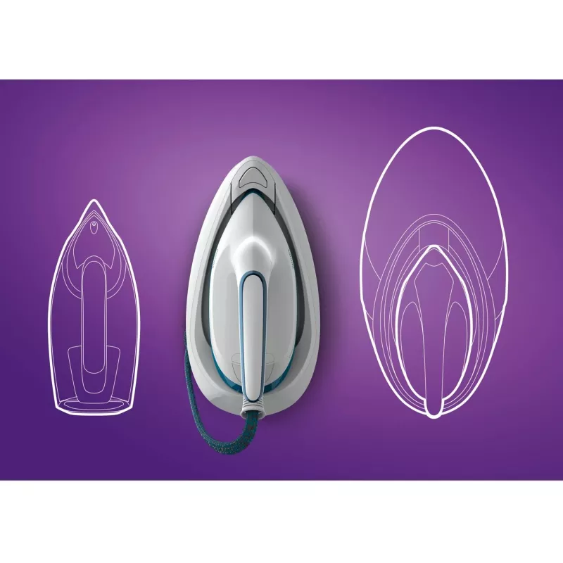 Philips PSG6022/20 Dampfbügelstation 2400 W 1,8 L SteamGlide Plus-Bügelsohle Blau, Weiß