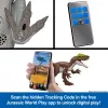 Jurassic World Rebirth Wild Roar Utahraptor Dinosaurier-Spielzeug, schwanzgesteuerter Angriffsbiss & Sound