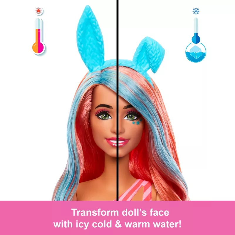 Mattel Barbie Pop! Reveal Barbie Shakes Serie Kätzchen-Barbie, Puppe, JCN87