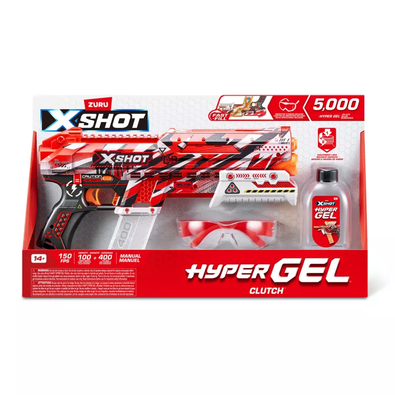 Zuru XSHOT Hyper Gel Clutch Gel-Blaster, 1500 Gelkugeln