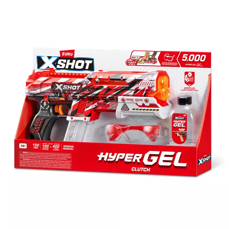 Zuru XSHOT Hyper Gel Clutch Gel-Blaster, 1500 Gelkugeln