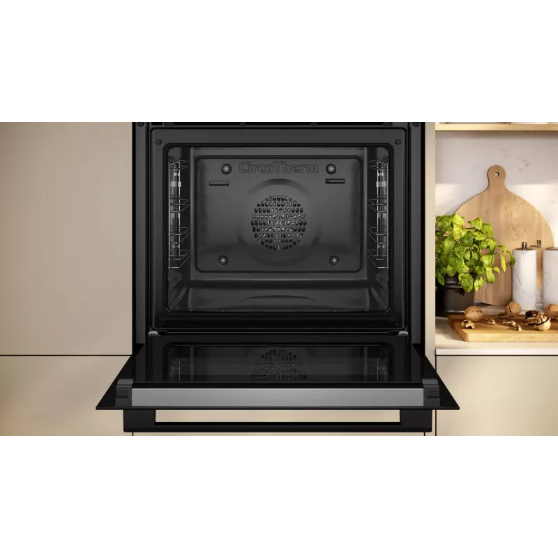 Einbau-Elektrobackofen NEFF N 30 B2CVG6AK3 — 71 l, schwarz, Drehregler, elektronische Zeitschaltuhr, A+