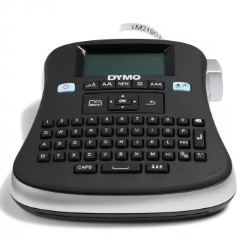 DYMO LabelManager ® ™ 210D - QWZ, QWERTZ, D1, Thermotransfer, 180 x 180 DPI, 12 mm/s, Schwarz, Silber