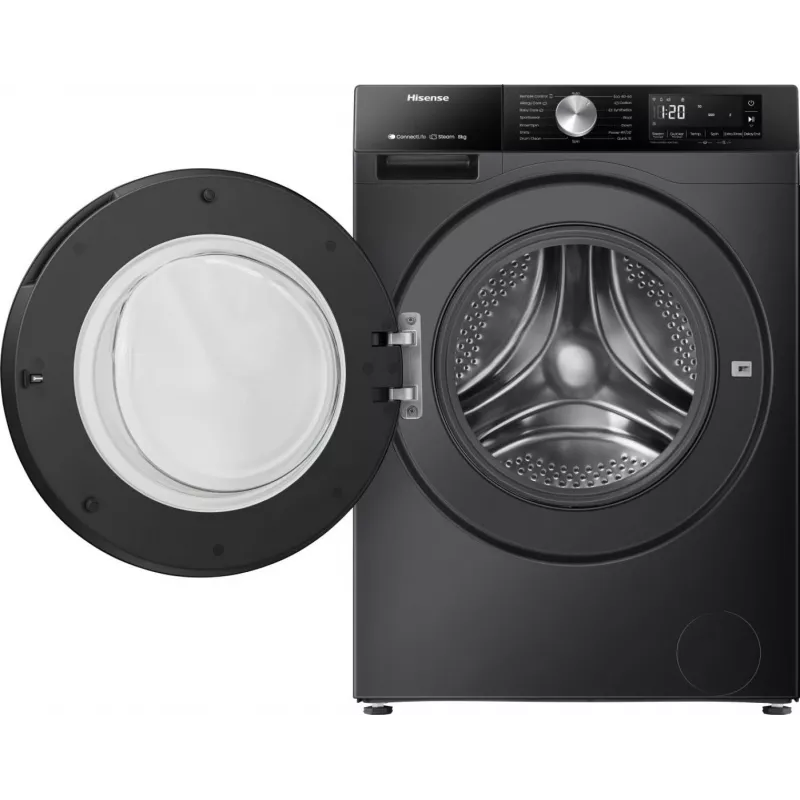 Hisense WF3S8043BB3 Waschmaschine Frontlader 8 kg 1400 U/min Schwarz