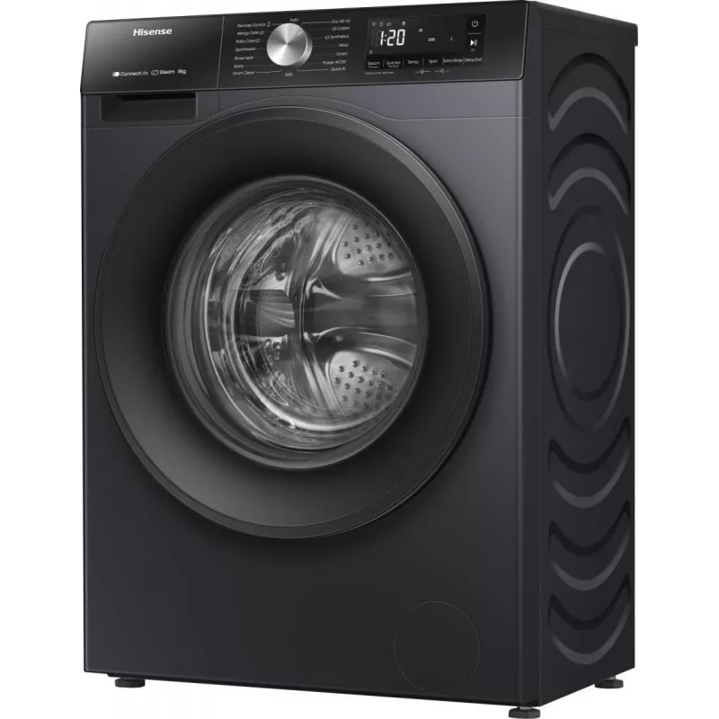 Hisense WF3S8043BB3 Waschmaschine Frontlader 8 kg 1400 U/min Schwarz