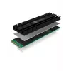ICY BOX IB-M2HS-701 M.2 2280 SSD Kühlkörper, passiv, Aluminium, PC/PS5, Schwarz