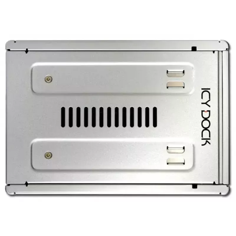 Icy Dock MB982IP-1S-1 Einbaurahmen 2,5 auf 3,5 Zoll, Silber