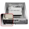 Icy Dock MB982IP-1S-1 Einbaurahmen 2,5 auf 3,5 Zoll, Silber