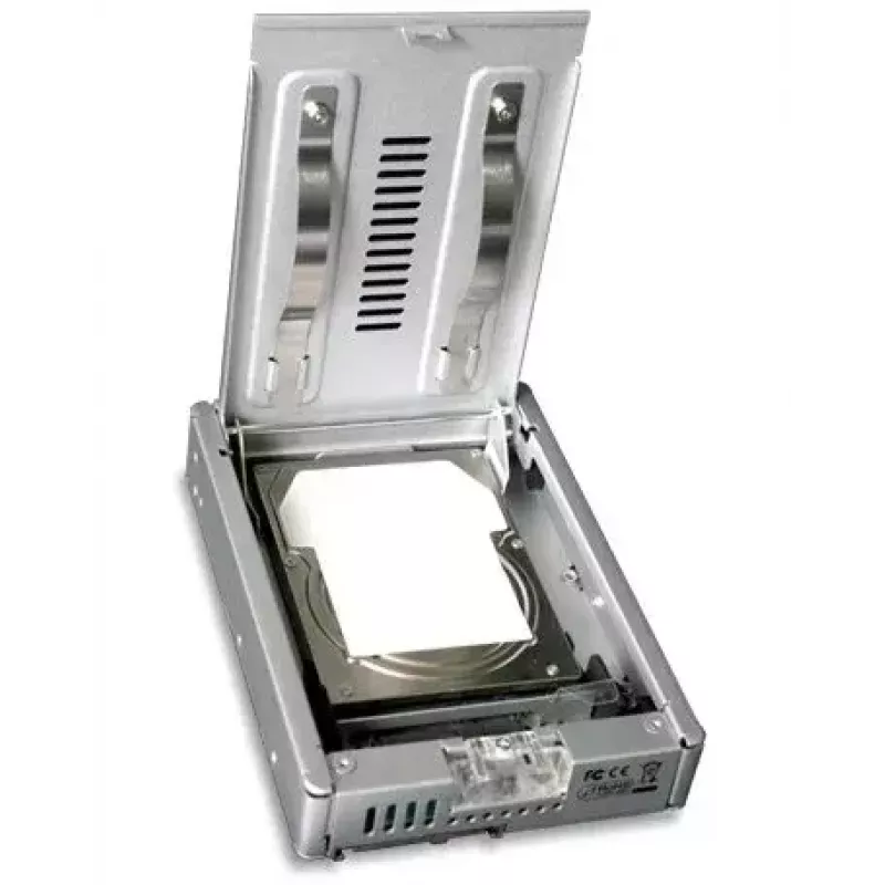 Icy Dock MB982IP-1S-1 Einbaurahmen 2,5 auf 3,5 Zoll, Silber