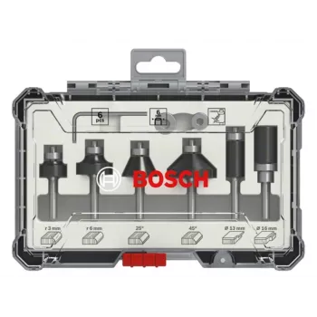 Bosch Fräser-Set, 6-teilig, 6 mm Schaft