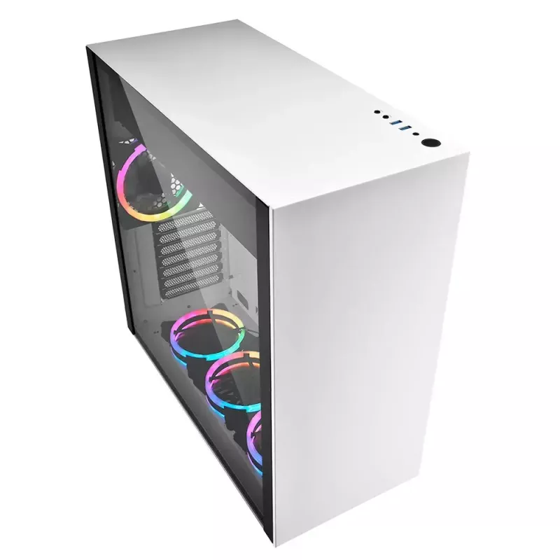 PC-Gehäuse Sharkoon Pure Steel RGB Midi Tower Weiß