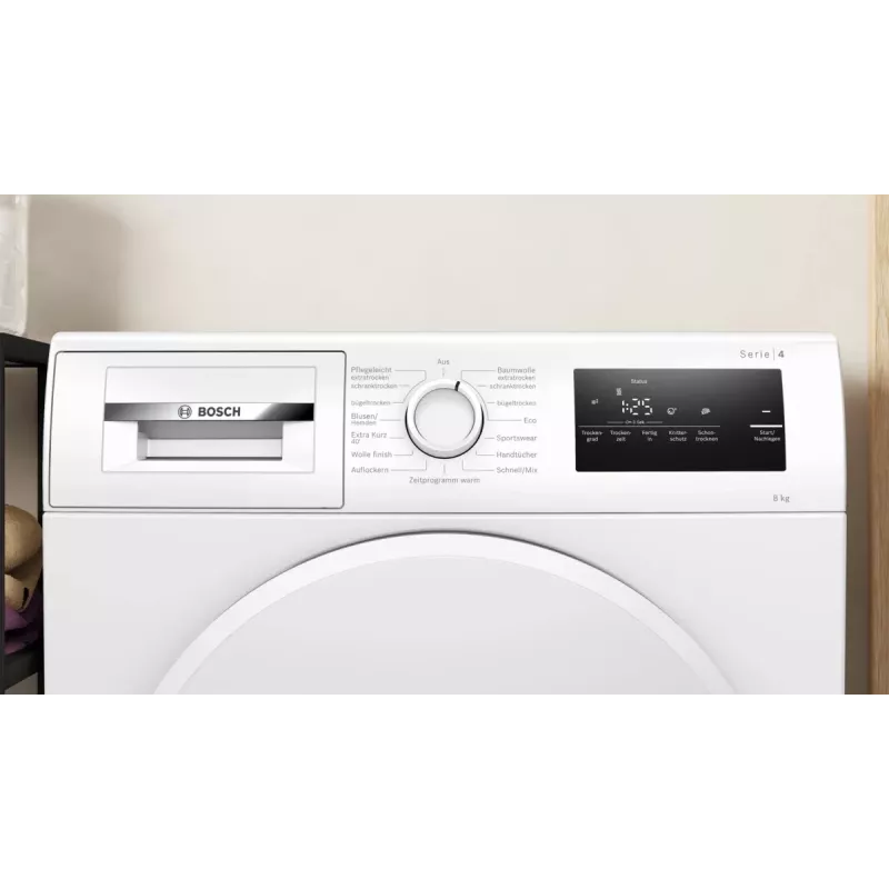 Bosch Serie 4 WTH83VV4 Wäschetrockner Freistehend Frontlader 8 kg Weiß