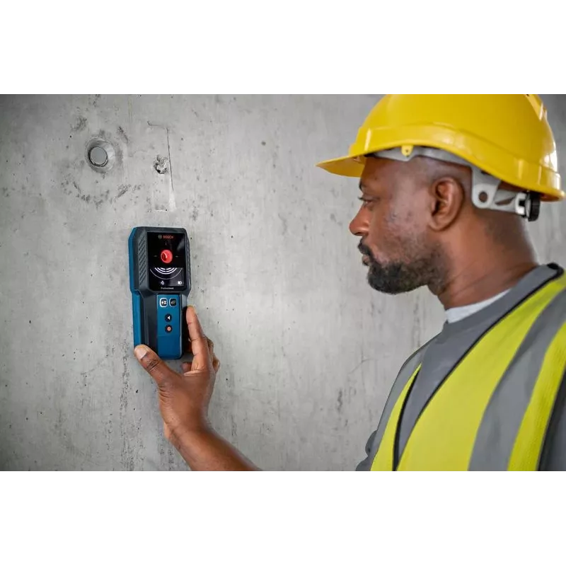 Bosch GMS 120-27 Professional digitaler Multidetektor – Spannungsführende Leitung, Metall, Nichteisenmetall, Holz