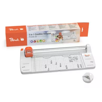 Peach 5 in 1 Kreativtrimmer PC200-20, 5 Blatt, Orange, Weiß, 1 Stk.