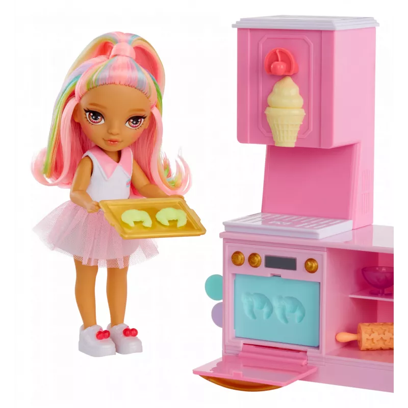 Rainbow High Little Dessert Shop with Kandy 522058-EUC Spielset mit Spielfigur, ab 6 Jahren