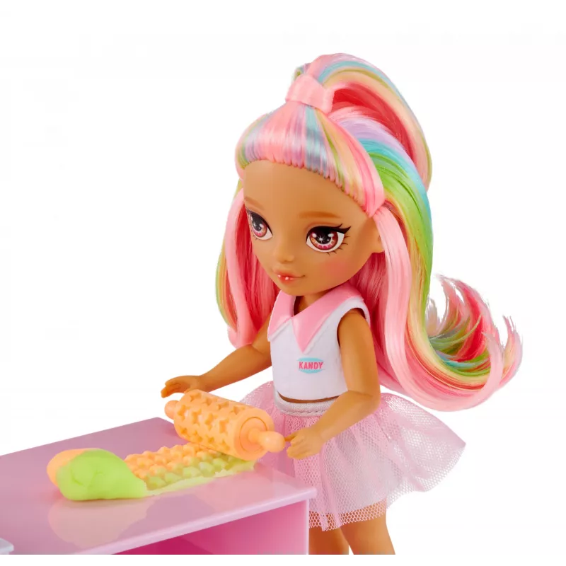 Rainbow High Little Dessert Shop with Kandy 522058-EUC Spielset mit Spielfigur, ab 6 Jahren