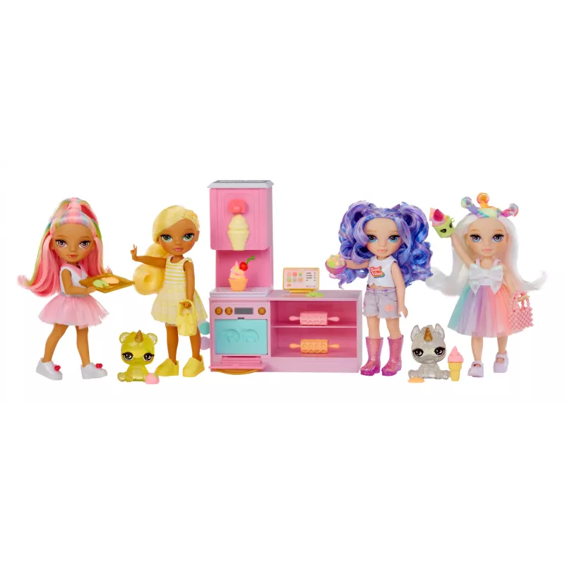 Rainbow High Little Dessert Shop with Kandy 522058-EUC Spielset mit Spielfigur, ab 6 Jahren
