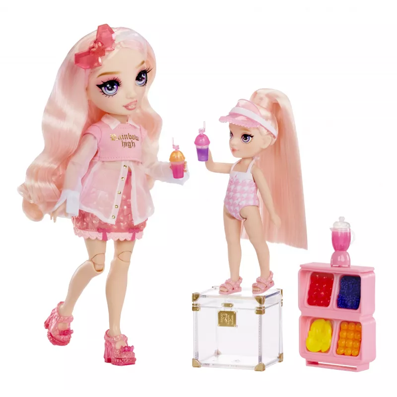 Rainbow High Little Pool Day with Blush 522249-EUC Spielset mit Spielfigur, ab 6 Jahren