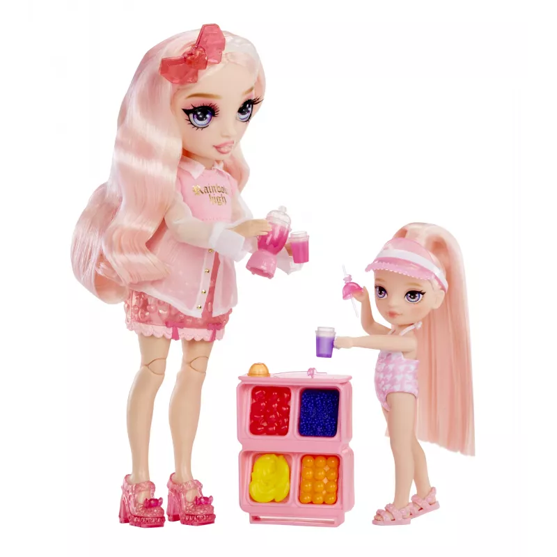 Rainbow High Little Pool Day with Blush 522249-EUC Spielset mit Spielfigur, ab 6 Jahren