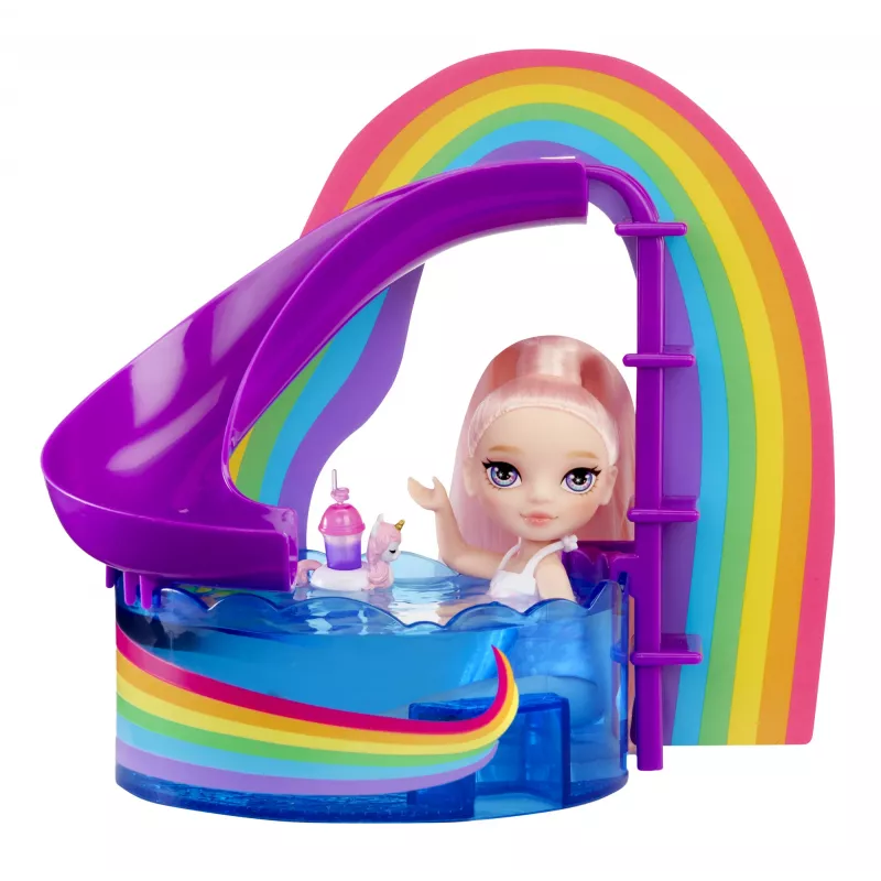 Rainbow High Little Pool Day with Blush 522249-EUC Spielset mit Spielfigur, ab 6 Jahren