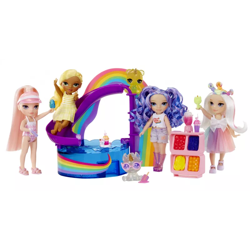 Rainbow High Little Pool Day with Blush 522249-EUC Spielset mit Spielfigur, ab 6 Jahren
