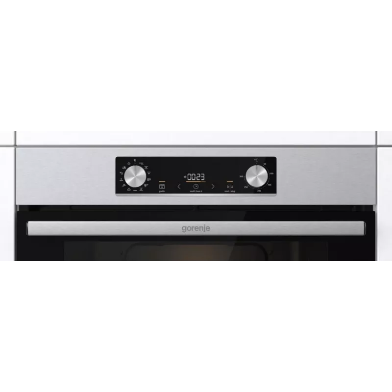 Gorenje BOS6737E13X Einbau-Elektrobackofen, 77 l, 60 cm, Energieeffizienzklasse A, Grill/Heißluft/konventionelle Beheizung, Edelstahl