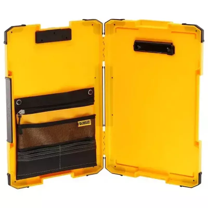 DeWALT TSTAK DWST82732-1 Klemmbrett mit 180° LED-Licht, Gelb/Schwarz