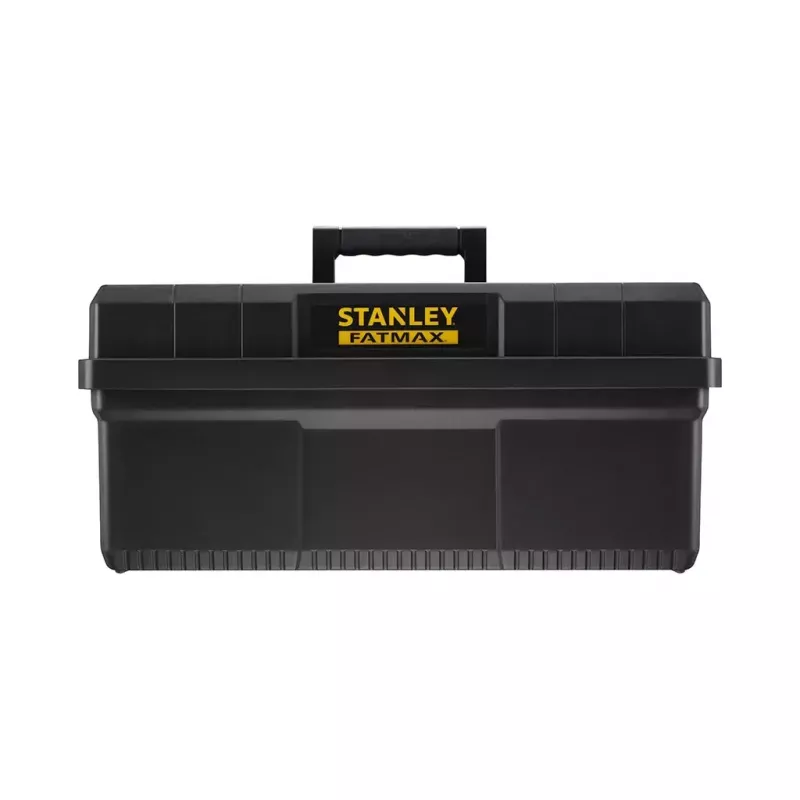Stanley FatMax FMST81083-1 Werkzeugbox mit Tritt, Kunststoff, 30 kg Tragelast, schwarz/gelb