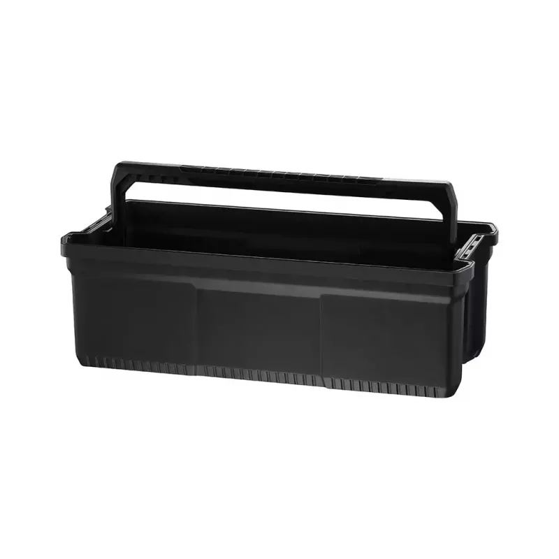 Stanley FatMax FMST81083-1 Werkzeugbox mit Tritt, Kunststoff, 30 kg Tragelast, schwarz/gelb