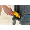 Stanley FatMax FMST81083-1 Werkzeugbox mit Tritt, Kunststoff, 30 kg Tragelast, schwarz/gelb