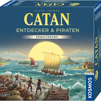 Kosmos 685164 CATAN - Entdecker & Piraten Brettspiel-Erweiterung, 3–4 Spieler, 120 Min., ab 12 Jahren
