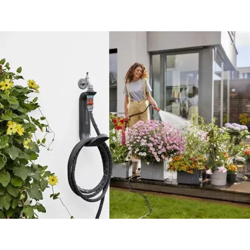 Gardena Liano TapFix Schlauchhalter 18590-20, schwarz