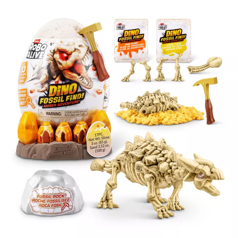 Robo Alive Fossil Find Amber Adventure, 5 Jahr(e), Vanillefarbe, Kunststoff