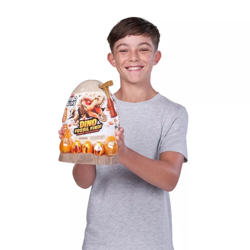 Robo Alive Fossil Find Amber Adventure, 5 Jahr(e), Vanillefarbe, Kunststoff