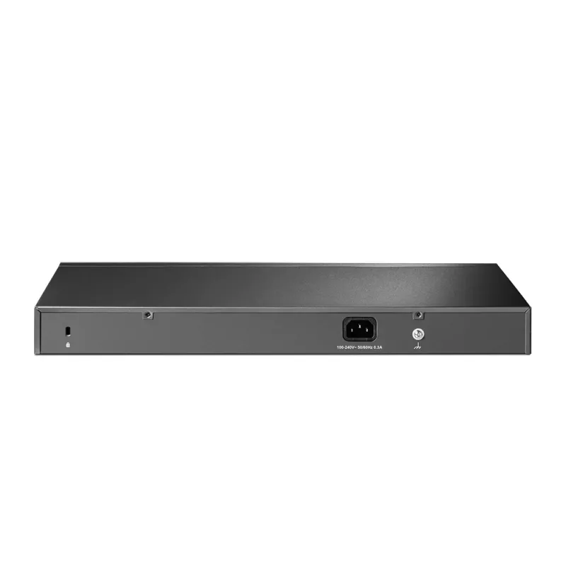 TP-Link 24-Port 10/100Mbps Rackmount Netzwerk-Switch, Unmanaged, Fast Ethernet (10/100), Vollduplex, Rack-Montage, 1U