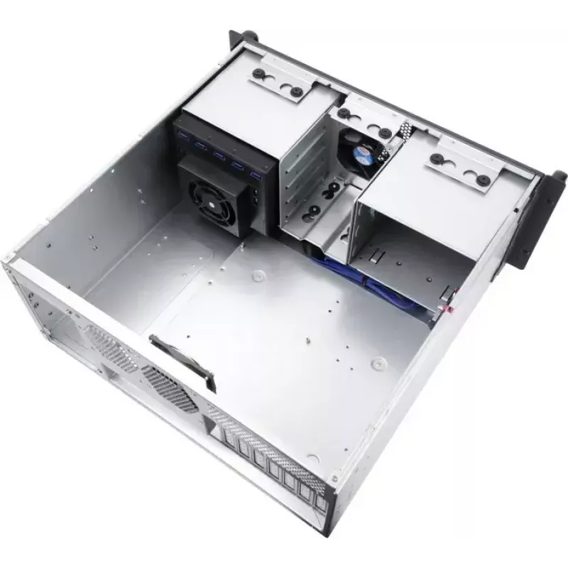Rack-Gehäuse SILVERSTONE SST-RM41-H08 8-Bay 1U Server-Chassis – kompaktes Rackmount-Gehäuse