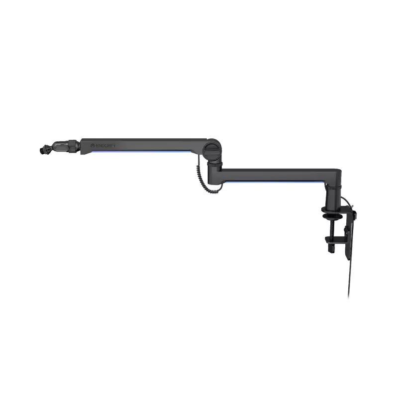 ENDORFY Broadcast Low Profile RGB Boom Arm EY0A010 Mikrofonarm, Tischhalterung, bis 2 kg, schwarz
