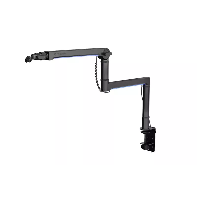 ENDORFY Broadcast Low Profile RGB Boom Arm EY0A010 Mikrofonarm, Tischhalterung, bis 2 kg, schwarz